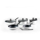 Batería de Cocina Picca 9 Piezas Plata Negro